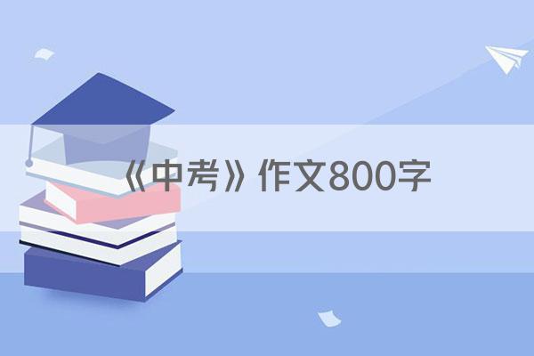 《中考》作文800字