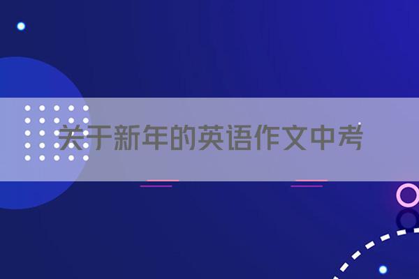 关于新年的英语作文中考