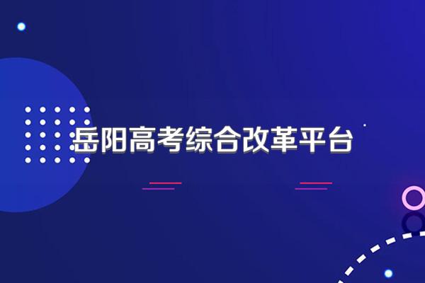 岳阳高考综合改革平台