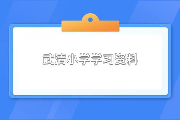 武清小学学习资料