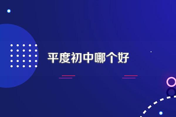 平度初中哪个好