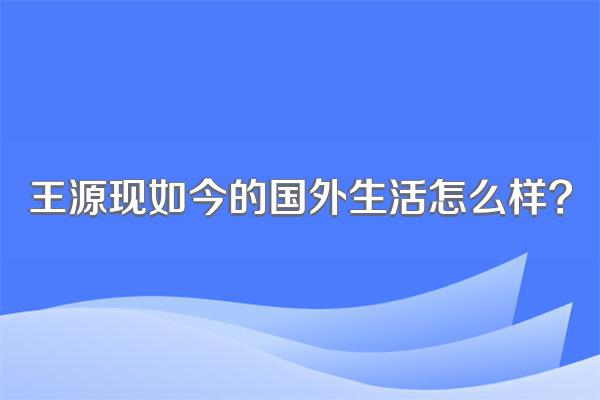 王源现如今的国外生活怎么样?