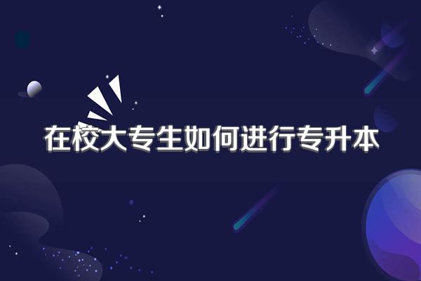 在校大专生如何进行专升本