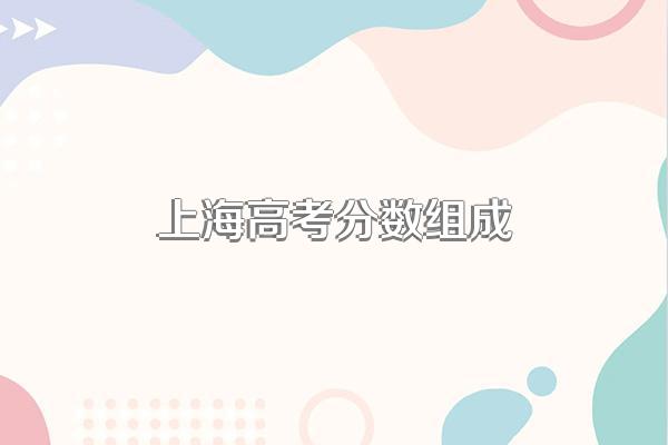 上海高考分数组成