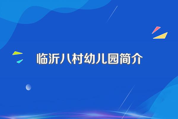 临沂八村幼儿园简介