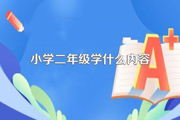 小学二年级学什么内容