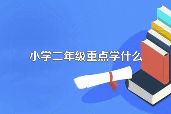 小学二年级重点学什么