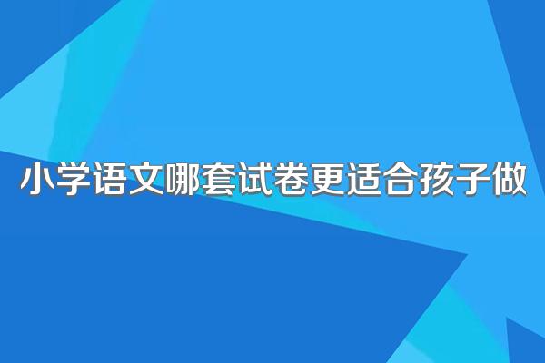 小学语文哪套试卷更适合孩子做