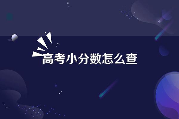 怎么查询高考成绩的小数点