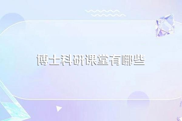 博士个人研修计划