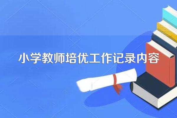 培优辅导记录内容是什么?
