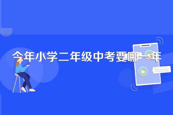 今年小学二年级中考要哪一年