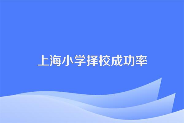 上海杨浦区优质小学详解,您的目标院校就在这!