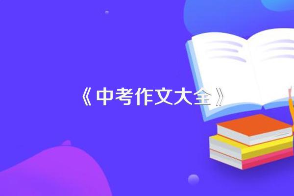 中考满分作文800字大全【三篇】