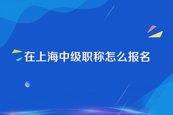 在上海中级职称怎么报名