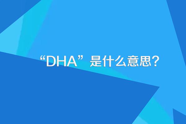 “DHA”是什么意思?
