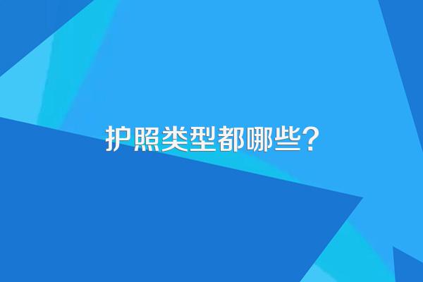护照类型都哪些?