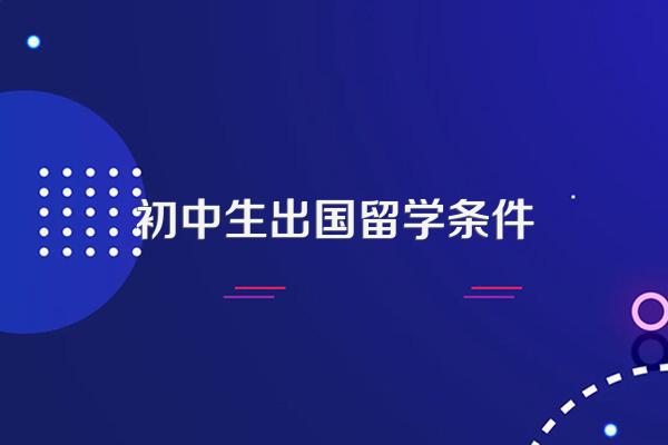 初中生出国留学条件