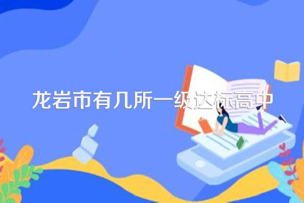 龙岩市有几所一级达标高中