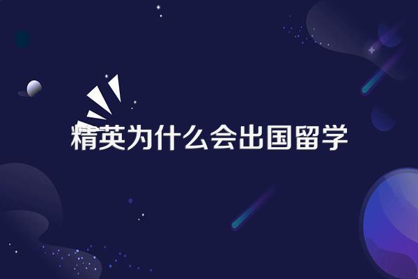 什么原因使得中国精英阶层纷纷送孩子出国留学