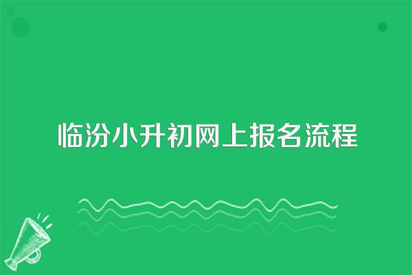 临汾小升初网上报名流程