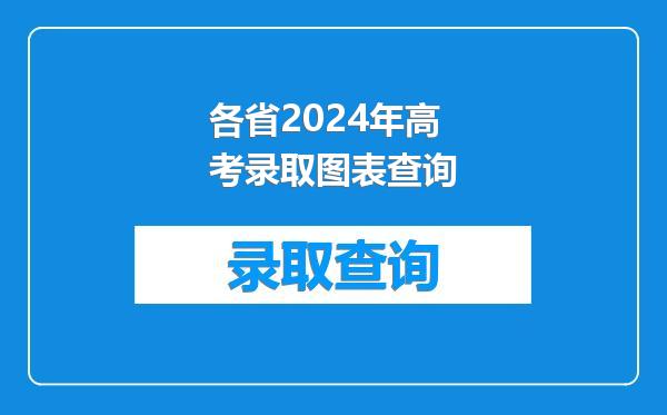 各省2024年高考录取图表查询
