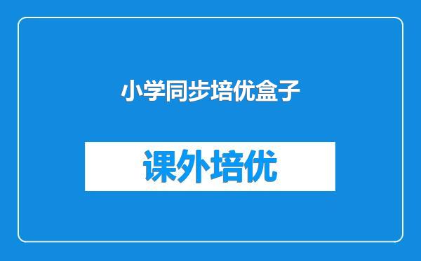小学同步培优盒子