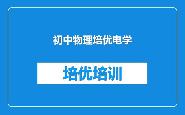 初中物理培优电学
