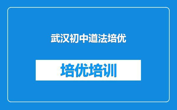 武汉初中道法培优