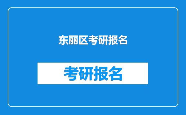 东丽区考研报名