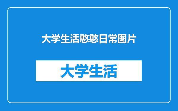 大学生活憨憨日常图片