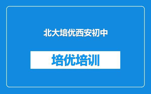 北大培优西安初中