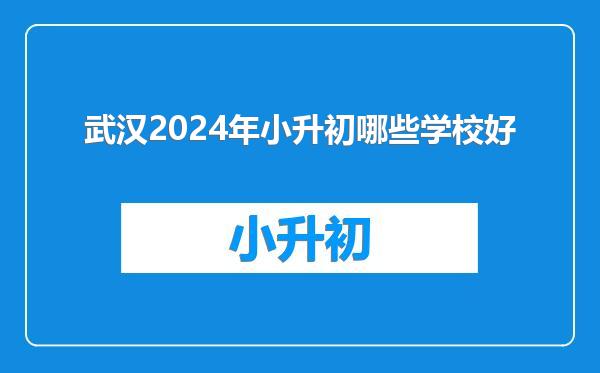武汉2024年小升初哪些学校好