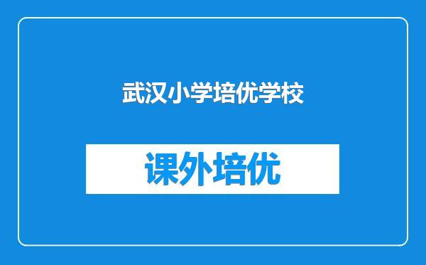 武汉小学培优学校