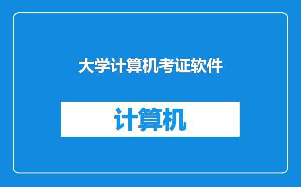 大学计算机考证软件