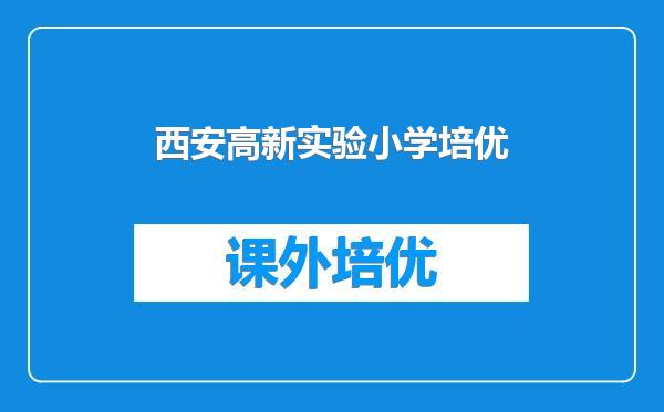 西安高新实验小学培优