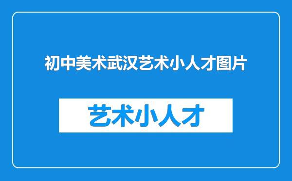初中美术武汉艺术小人才图片