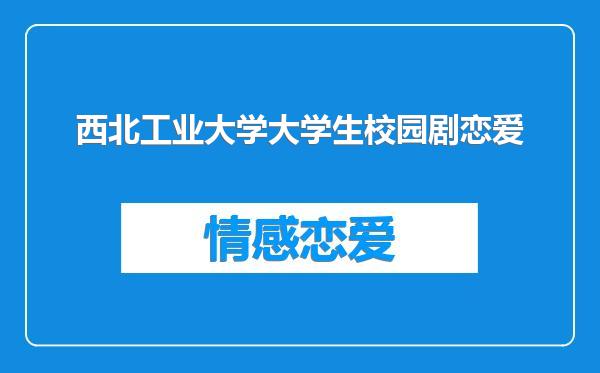 西北工业大学大学生校园剧恋爱