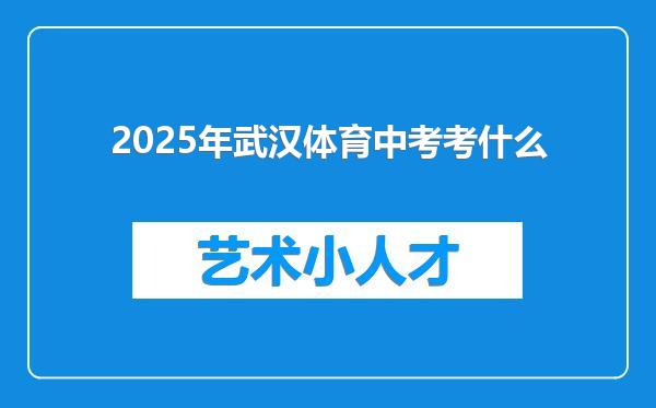 2025年武汉体育中考考什么