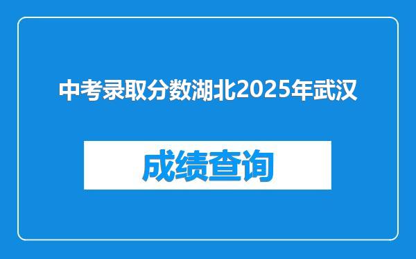 中考录取分数湖北2025年武汉