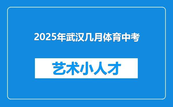 2025年武汉几月体育中考