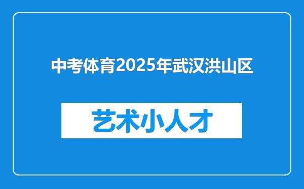中考体育2025年武汉洪山区