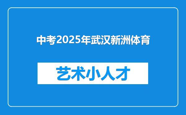 中考2025年武汉新洲体育