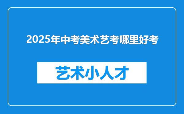 2025年中考美术艺考哪里好考
