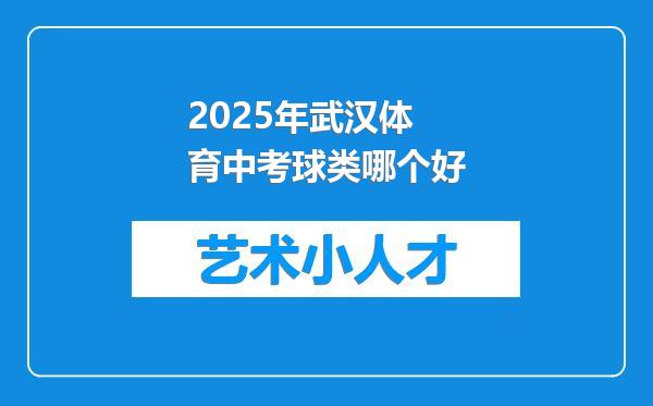 2025年武汉体育中考球类哪个好